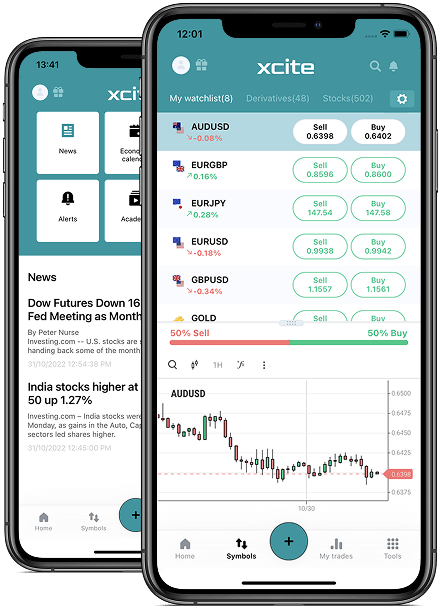 XCITE Trading Platform Mobile App